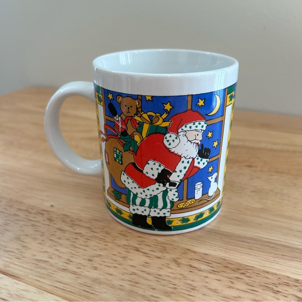 Vintage Retro Gibson Christmas Holiday Santa Claus‎ Coffee Cup